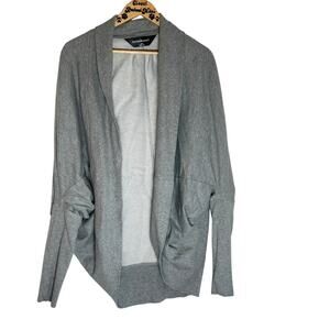 Norma Kamali Heather Gray Cocoon Sleeve Long Cardigan   Size Medium, Chic & Cozy